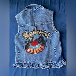 Mud kingdom Jean vest size 140 kids 8-10